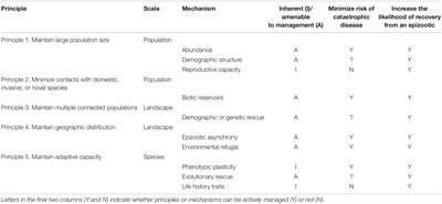 Principles and Mechanisms of Wildlife Population Persistence in the Face of Disease